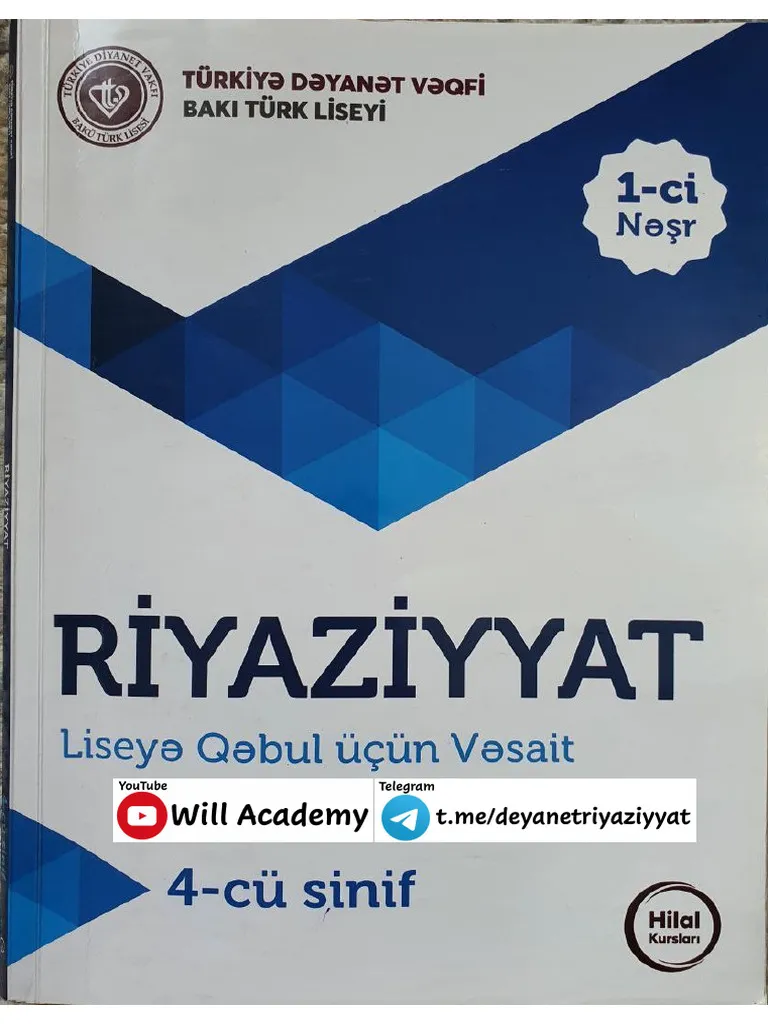 Riyaziyyat 4 cü sinif