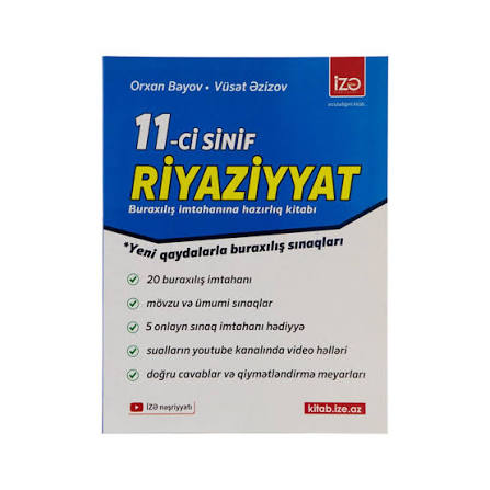 Kitab İzə Nəşriyyatı Riyaziyyat 11-ci sinif Buraxılış İmtahanına Hazırlıq